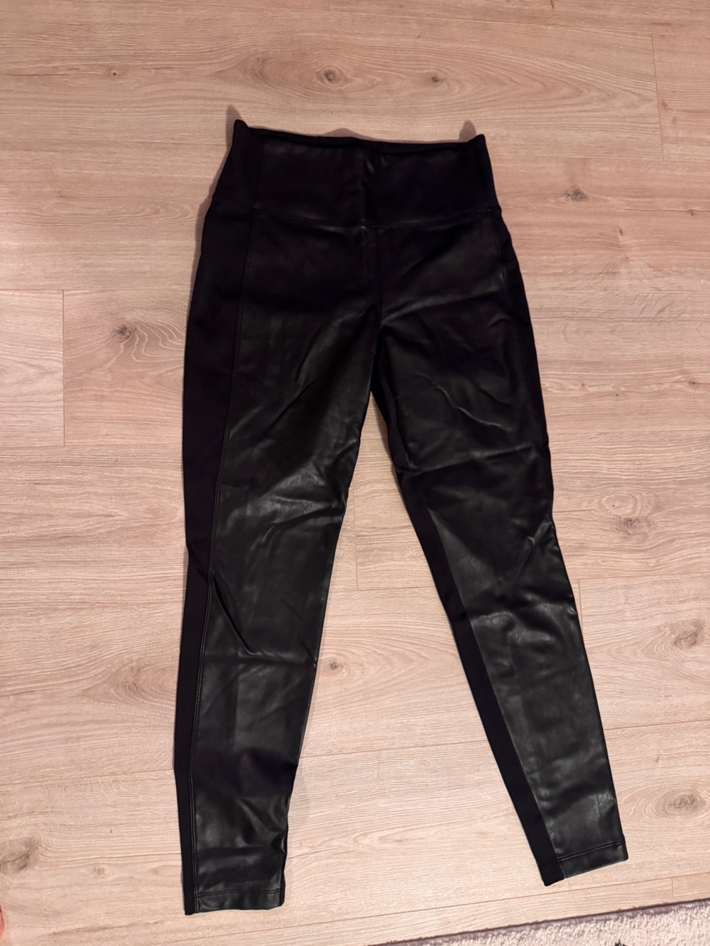 Athleta Black Faux Leather Leggings